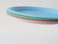 Assiettes et plateaux jetables biodégradables en plastique, couleurs personnalisées, écologiques, de 6 à 12 pouces, pour la restauration, collection 2026