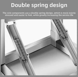 Tavolo Pieghevole in Acciaio Inossidabile Extra Spesso, Adatto per Pranzare, Portatile, per Uso in <span class=keywords><strong>Ristoranti</strong></span> e Cucine - Product Image 6