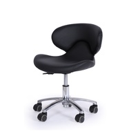 Fauteuil pivotant en cuir réglable et roulant pour salon de beauté, manucure, coiffure, tatouage, usage domestique, petit fauteuil dentaire, fauteuil d'infirmière