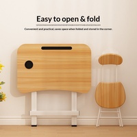 Ensemble de bureau et chaise pliables pour enfants, pour une utilisation à domicile, table d'écriture simple pour les devoirs des élèves du primaire