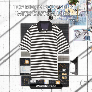 เสื้อเชิ้ตผู้ชายขายดีที่สุด สกรีนโลโก้ได้ คุณภาพสูง แขนสั้น ผ้าโพลีเอสเตอร์/คอตตอน ยับยาก สีพื้น ราคาถูก - Product Image 2