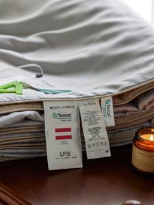 لحاف بالجملة ناعم وسلس، مخزون متوفر، مريح وقابل للتنفس، فئة أ، 100S لانجينغ تنسل، لون موحد، لحاف صيفي - Product Image 5