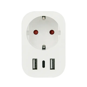 Tuya Wifi Smart <b>Socket</b> EU Plug 16A <b>with</b> 2 <b>USB</b> and Type-<b>C</b> Port - Product Image 3