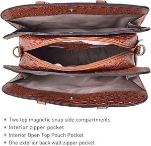 Conjunto de Bolso de Hombro y Cartera de Lujo para Mujer, Personalizado, con Asa Superior, 2 Piezas, Gran Capacidad, 3 Compartimentos, Hecho a Mano, Bolsos de Lujo - Product Image 6