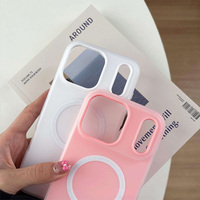 2 en 1 Jelly Magnetic Suction Phone Grip Crystal Frosted Protective Cover pour Samsung S25 Edge S24 FE S23 S22 Ultra S21 S20 Plus