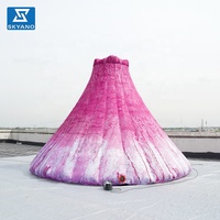 Modèle de Volcan Gonflable Rose Personnalisé, Tendance Internet, pour Publicité d'Événements Extérieurs, Décoration et Affichage de Marque