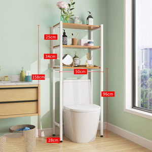 Étagère de rangement tout-en-un à 3 niveaux pour machine à laver, étagère utilitaire pour salle de bain - Product Image 5
