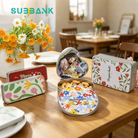 Subbank Sublimation vierge en gros nouvelle boîte cadeau en métal en forme de coeur boîte à bonbons en métal de transfert de chaleur par sublimation personnalisée