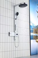 Robinet de douche mural en cuivre bruni avec jet pluie, mitigeur de baignoire, noyau de valve en céramique, grande quantité à bon prix
