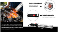 Allume-charbon électrique 2000W pour barbecue avec protection contre la surchauffe 230V pour grillades et camping