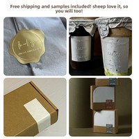 Autocollant de logo gaufré or mat, autocollant personnalisé pour enveloppe et boîte cadeau, étiquette adhésive personnalisée, forme ronde/carrée, marquage à chaud
