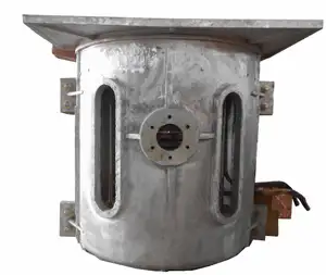 1.5T Laadvermogen Staal Schroot Smelten Inductie Oven Met Aluminium Frame
