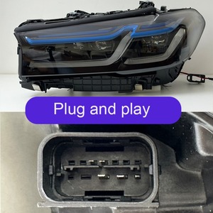 <span class=keywords><strong>Faro</strong></span> G30 2017-2023 serie 5 doppia versione colore giallo e bianco aggiornamento fari LED lampada DRL accessori per BMW - Product Image 4