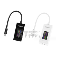 Probador Tipo-C KWS-066C, Probador de Corriente y Voltaje USB con Pantalla a Color, Probador Bidireccional