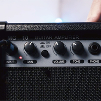 Speaker Amplifier Gitar Bass Musik 10W Berkualitas Tinggi Dengan Output Headphone