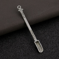Mini cuillère en métal, mini cuillères doseuses, petite cuillère-collier légère et compacte, plusieurs couleurs, cuillère à Coca facile à transporter