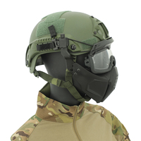 Masque facial durable de haute qualité avec masque de lunettes pour l'entraînement tactique