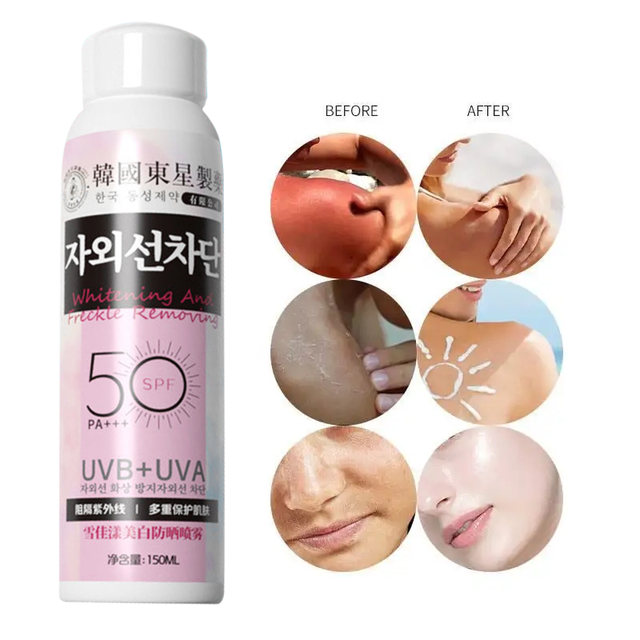 OEM SPF50 Brightening AntiAging OilControl Moisturizing Face Body Sunscreen Cream