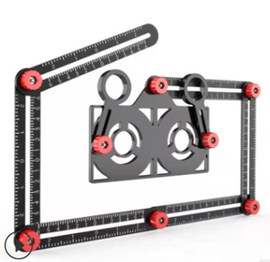 KAFUWELL RC4026 localizzatore di fori per <span class=keywords><strong>piastrelle</strong></span> strumento regolabile in muratura vetro angolo fisso misura universale modello <span class=keywords><strong>angolare</strong></span> 6 lati - Product Image 5