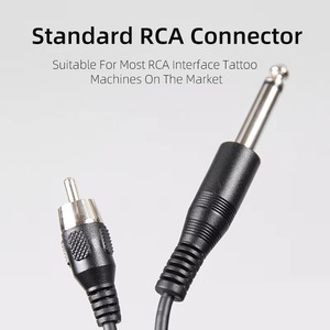 1.8m Pure Copper RCA Tattoo Cord Flexible Silicone Cable Lightweight <b>Wire</b> for Tattoo Machine Power Supply - Product Image 4