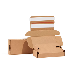 Phong cách mới một giao hàng một trở lại có thể gập lại điện thoại vận chuyển hộp mạnh mẽ hộp sóng để đảm bảo thiết bị điện tử với dải dính - Product Image 5