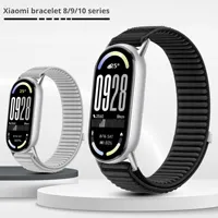 Bracelet de montre pour Xiaomi Mi Band 8/9/10 Bracelet de sport intelligent en nylon de luxe respirant 22mm avec boucle Velcro Vente en gros