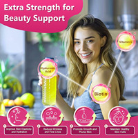 Poudre de protéine multi collagène avec biotine Acide hyaluronique Vitamine C de collagène Poudre de protéine soutien renforce les cheveux