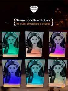 คำสารภาพรักโรแมนติก, ภาพวาดบนกระจก, จอ LED แบบกำหนดเองสำหรับรูปคู่รัก, ของขวัญเซอร์ไพรส์วันครบรอบวันวาเลนไทน์ 520 - Product Image 4