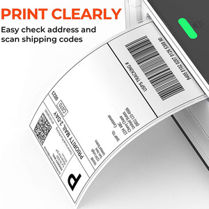 4x6防水配送ラベルRolloおよびZebraダイレクトサーマルプリンター用の<span class=keywords><strong>1000</strong></span>ファンフォールド粘着ステッカー - Product Image 5