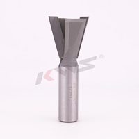 KWS 1/2x1 Dovetail Router Bit Lapisan AlTiN OEM/ODM Dapat Disesuaikan untuk Jig Pertukangan Kayu untuk Kotak, Laci, Lemari, dan Pekerjaan Kayu Halus