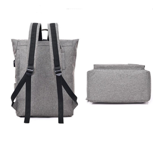 Chất Lượng Cao Thời Trang CuộN Hàng Đầu Trở Lại Gói Biểu Tượng Tùy Chỉnh Polyester Mochilas Ba Lô Với USB - Product Image 2