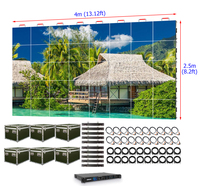 Pantalla LED para Eventos Promocionales al Aire Libre, Panel de Alquiler P3.91 de 4m X 2.5m (13 pies X 8 pies), Resistente al Agua IP67, Garantía de 3 Años