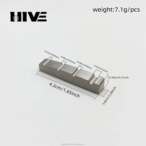 HIVE - Chevalet <span class=keywords><strong>de</strong></span> <span class=keywords><strong>guitare</strong></span> en alliage <span class=keywords><strong>de</strong></span> titane <span class=keywords><strong>de</strong></span> haute qualité 42MM pour <span class=keywords><strong>guitare</strong></span> basse <span class=keywords><strong>électrique</strong></span> 4 <span class=keywords><strong>cordes</strong></span> - Product Image 2