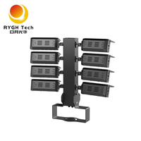Éclairage professionnel pour grand centre sportif, projecteur LED 1200W, éclairage de stade avec chaque module réglable en direction