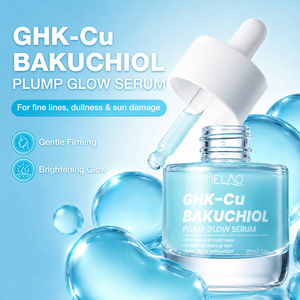 เซรั่ม GHK-Cu Bakuchiol โลโก้สั่งทำพิเศษ ขนาด 1 ออนซ์ สำหรับผู้ชาย ใช้ทุกวัน ช่วยให้ผิวกระชับ เรียบเนียน กระจ่างใส เนื้อเจลน้ำ สำหรับผิวหน้าและลำคอ - Product Image 3