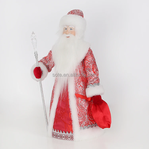 Rouge 30/40/50 CM Debout Père Noël Décorations De Noël Père Noël Robe Rouge <span class=keywords><strong>Ded</strong></span> <span class=keywords><strong>Moroz</strong></span> Avec Sac De Bonbons Cadeaux De Nouvel An - Product Image 6