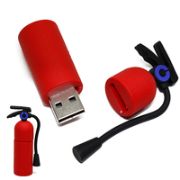 Flashdisk USB PVC Grosir Baru Logo Kustom Bentuk Pena Kartun Pemadam Kebakaran USB 3.0/2.0 Warna Kustom Bersertifikasi CE Garansi 1 Tahun