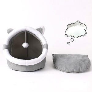 Camas para gatos con diferentes formas y orejas de animales, camas de lujo para perros y gatos, cojín suave lavable, camas para mascotas esponjosas en casa - Product Image 5