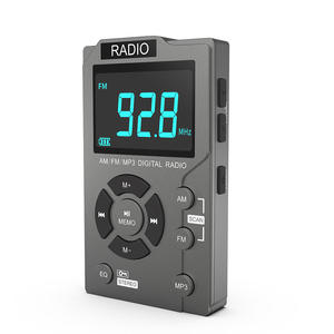 MD-258 Portable Mini Pocket AM FM <b>Radio</b> MP3 Player Flashlight Digital Display Rechargeable Battery Outdoor <b>Old</b> Man Use Plastic - Product Image 5