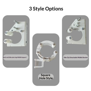 Buitenzonwering van aluminium, wit, handmatig, kleur verstelbaar, 10 inch, binnen/buiten zonwering met reserveonderdelen - Product Image 5