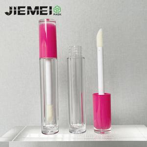 JIE MEI Stock Meilleur prix 4ML Flacon de <span class=keywords><strong>gloss</strong></span> à lèvres rond coloré avec gros pinceau, vente en gros, emballage de tube de <span class=keywords><strong>gloss</strong></span> à lèvres - Product Image 2