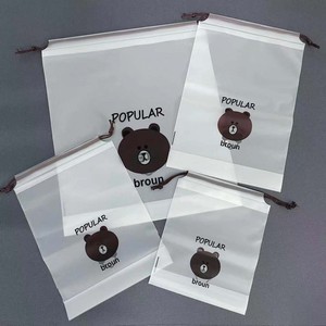 <b>Cute</b> durable Frosted teddy <b>bear</b> daisy bag with dust-proof packaging, drawstring bag, transparent storage bag, shoe bag - Product Image 4