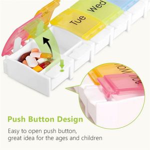 New Weekly <b>Tablet</b> Pills Holder for Travel Compartments Pill Box <b>7</b> Days Organizer - Product Image 3