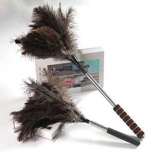 <span class=keywords><strong>Plumeau</strong></span> à poussière T-0118 rétractable avec tige télescopique en acier inoxydable et manche en bois pour le nettoyage domestique et l'utilisation sur bureau - Product Image 2