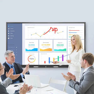 Pizarra Electrónica Todo en Uno de 65 Pulgadas, Pantalla Táctil Interactiva de 20 Puntos, Windows, para Aula y <span class=keywords><strong>Reuniones</strong></span> - Product Image 3