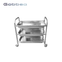 Étagère et support de cuisine mobile en acier inoxydable à 6 niveaux Guanbai, chariot pour bacs à pâtisserie