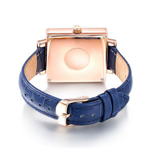 Reloj <span class=keywords><strong>de</strong></span> Cuero Azul con Calavera <span class=keywords><strong>de</strong></span> Ghostface <span class=keywords><strong>de</strong></span> Horror Personalizado, Reloj <span class=keywords><strong>de</strong></span> Cuarzo con Moissanita CZ VVS para Damas - Product Image 5