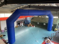 Arche gonflable publicitaire en PVC renforcé, hermétique, ronde, avec points d'ancrage renforcés pour entrée de salon professionnel