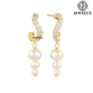 Jewelux High Quality VVS Diamond <b>Stud</b> Earrings 925 Sterling <b>Silver</b> Rhodium Plated IGI Certified for Parties Gifts From Gujarat - Product Image 2