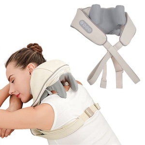 Masseur chauffant relaxant 4 touches pour le cou, châle de massage par acupression pur, masseur portable pour le cou et les épaules - Product Image 1
